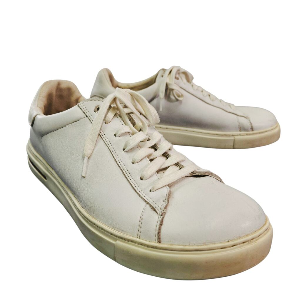 Birkenstock Bend Low White Leather Sneakers Shoes EU 38 US 7-7.5